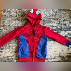 Marvel Red and Blue Spider-Man Superhero Kids Costume Hoodie 10/12 medium